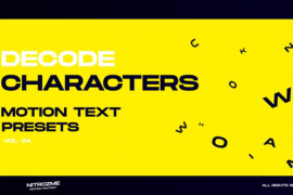 Characters Motion Text: Decode Vol. 04 45757011