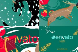 Santa's Reindeer Christmas Logo | DaVinci Resolve 49460352