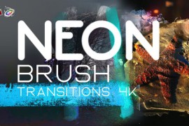 Neon Brush Transitions 4K 51433976