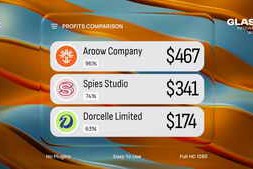 Free Download:Glass Infographic Widget 59016756