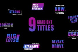 Gradient Titles | After Effects 46503176