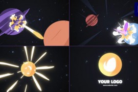 Planet Bounce Asteroid Logo for Premiere Pro 48726514