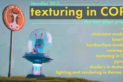 Rohan Dalvi – Houdini – Texturing in cops – the lost alien project