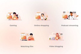Video Blogging - Gradient Orange People Table Fixed Concepts 46500252