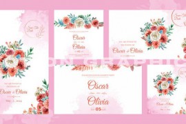 Angela Wedding Invitation | Mogrt 51722961