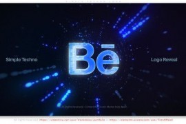 Simple Techno Logo 44960767