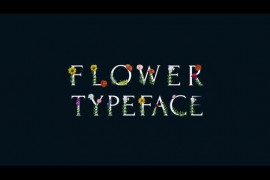 Flower Typeface White | Motion Graphics 39477911