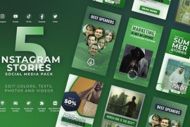 Instagram Vertical Reel Green 50489418