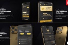 App Promo | Gold Phone 15 Pro Mockup 52002614