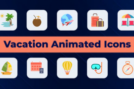 Vacation Animated Icons 51820129