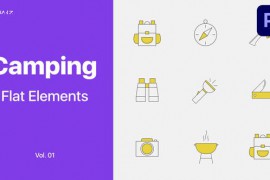 Camping Icons for Premiere Pro Vol. 01 47385827