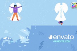 Cartoon Snow Angel Logo | FCPX 49597750