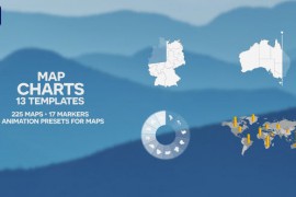 13 Map Charts | 17 Markers | 225 Maps | Infographics Pack 45265603