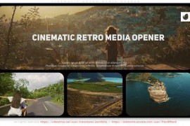 Cinematic Retro Media Opener 47148301