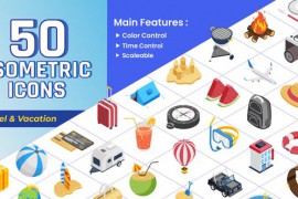 Isometric Icons - Travel & Vacation 43933268