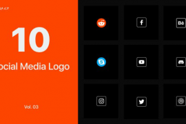 Social Media Logo for Premiere Pro Vol. 03 45508977