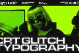 Free Download:CRT Glitch Typography | MOGRT 62562579