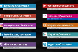 Clean Minimal Social Media Lower Thirds 42357122