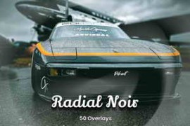 Free Download:50 Radial Noir Overlays
