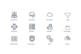 Cloud Computing - Outline Icons 49817538