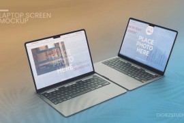 Laptop Screen Display Promo Mockup V2 44746777