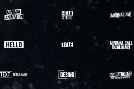Minimal Titles | After Effects 46161292