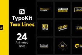 Typo Kit Two Lines Titles for After Effects 44488522