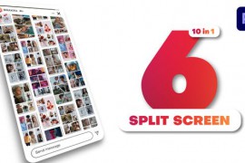 Vertical Multiscreen - 6 Split Screen 44572142