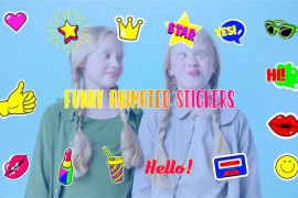 Trendy Style Animated Funny Stickers Element Pack After Effects Template 44677579