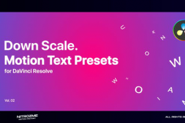Down Scale Motion Text Presets Vol. 02 for DaVinci Resolve 46705453