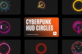 Cyberpunk HUD Circles for Premiere Pro 44577204
