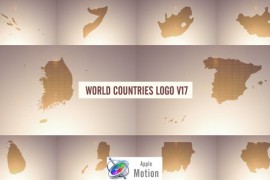 World Countries Logo & Titles V17 - Apple Motion 43860084