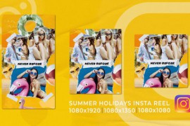 Summer Holidays Travel Funky Vertical Instagram Opener 51934219