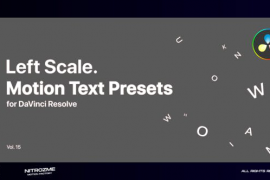 Left Scale Motion Text Presets Vol. 15 for DaVinci Resolve 47490845