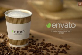 Coffee Paper Cup Mockup Logo Opener 46267346
