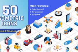 Isometric Icons - Logistics & Management 44834603