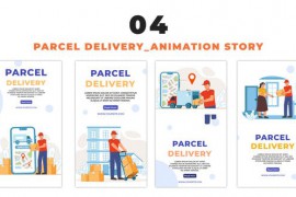 Parcel Delivery Vector Design Character Instagram Story 48662296