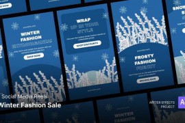 Social Media Reels - Winter Fashion Sale After Effects Template 49576133