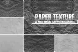 Free Download:Paper Texture Scratched Backgrounds & Overlays – Vintage Grunge Pack 59446514