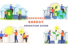 Renewable Energy Animation Scene 43419324