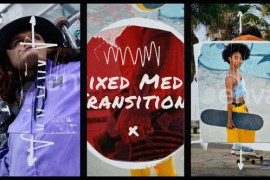Vertical Mixed Media Paper Transitions | MOGRT 51972377