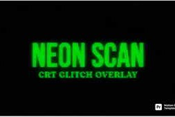 Free Download:Neon Scan CRT Glitch Overlay MOGRT 62560696