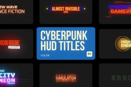 Cyberpunk HUD Titles 04 for Premiere Pro 45065754