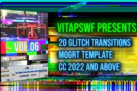 Glitch Transitions Vol. 06 | MOGRT 48879087
