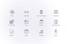 Fitness - Outline Icons 46804075