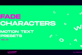 Characters Motion Text: Fade Vol. 01 45757014