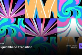 Intro/Opening Video - Liquid Shape Transition After Effects Template 50877228