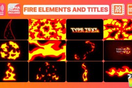 Fire Elements And Titles | FCPX 24253814