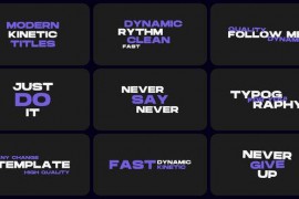 Kinetic Titles 2.0 | After Effects 45740298