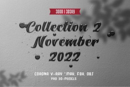 3DDD - 3DSky Pro 3D-Models Collection 2 November 2022 [Corona|V-Ray|*.max, FBX, OBJ]